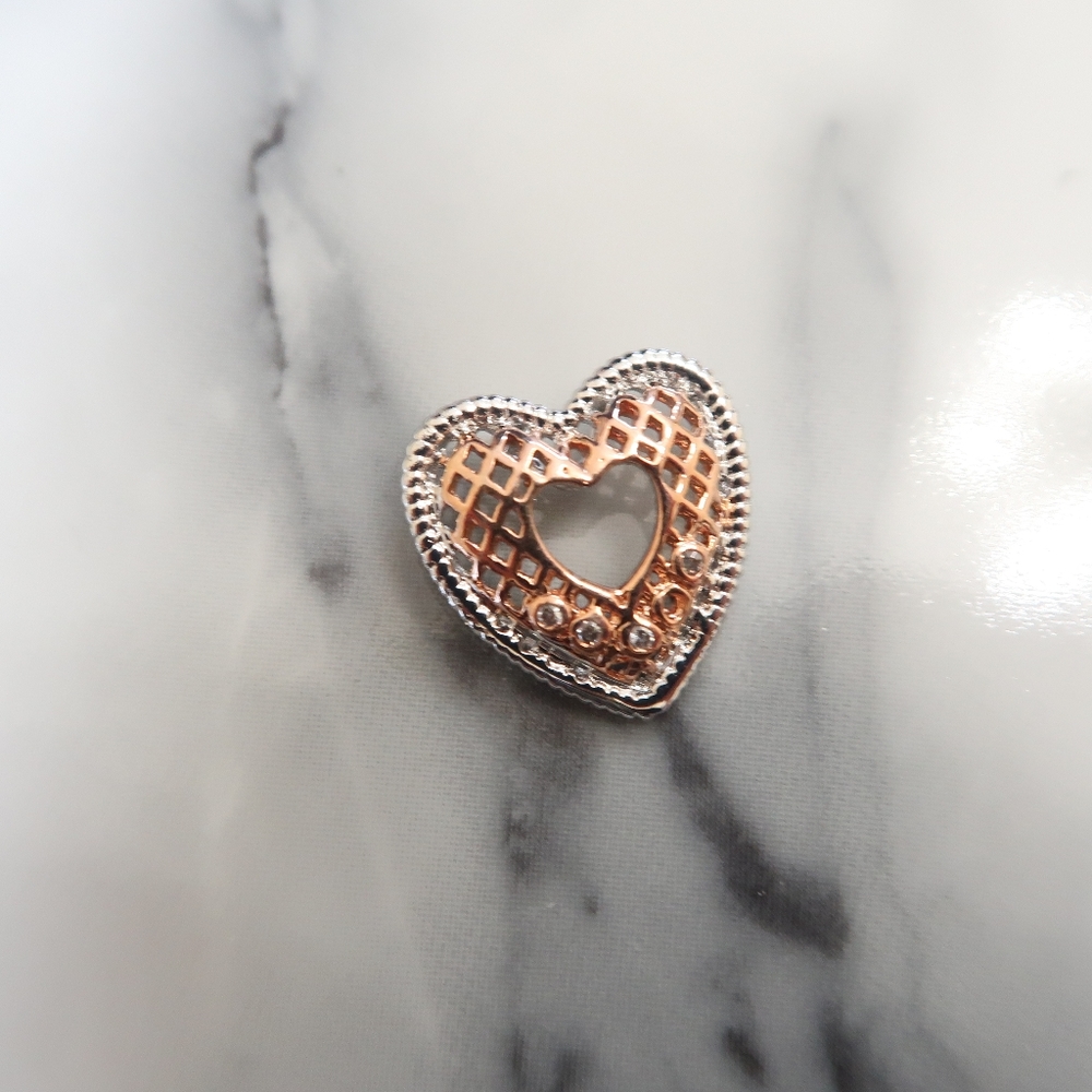 Sterling silver heart pendant